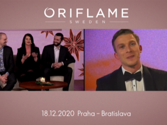 Prenájom študia na on line,Vianočný Oriflame Praha-Bratislava Live stream